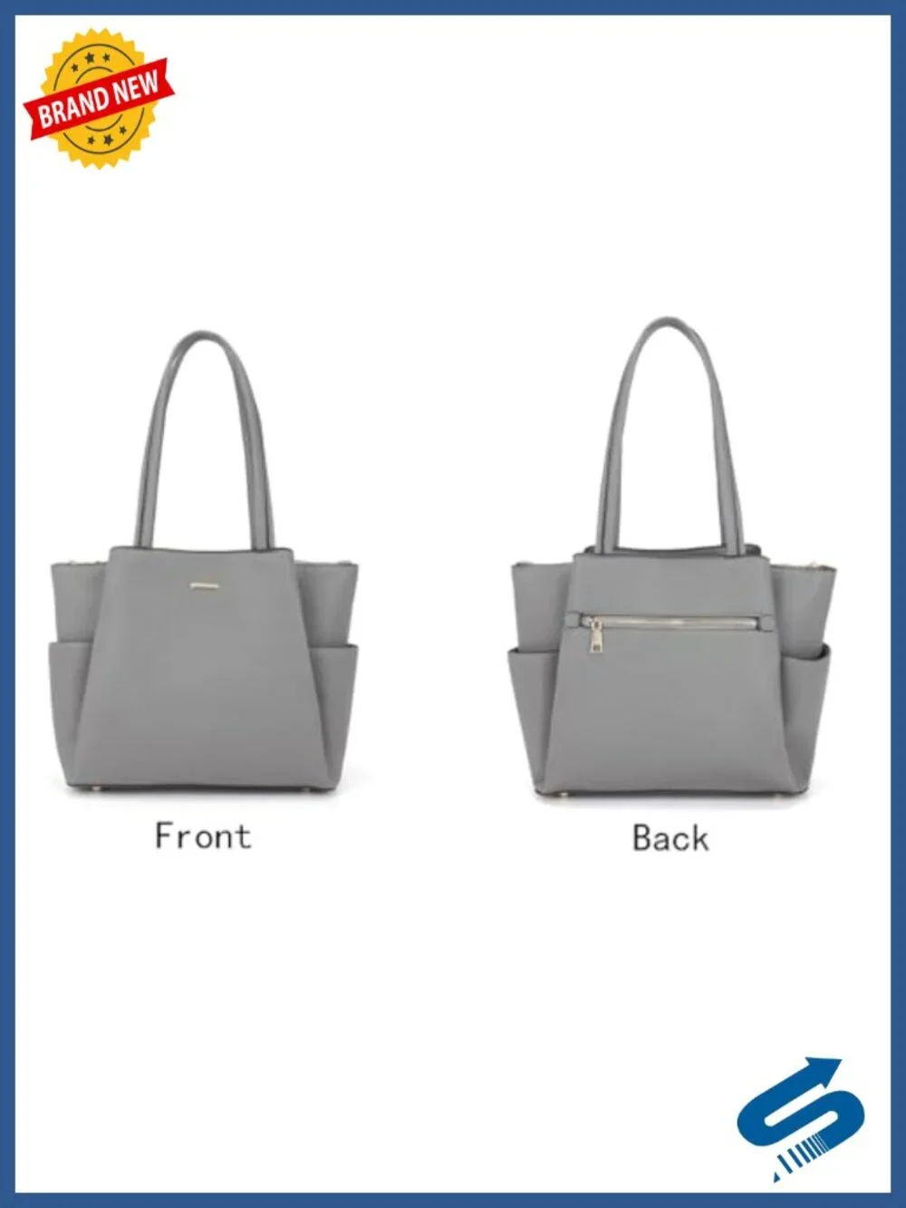 Large Tote Handbag Set with Wallet Faux Leather Satchel Shoulder Bag